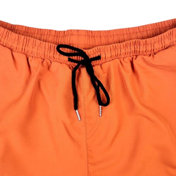 **Men’s XL Orange Drawstring Lightweight Summer Shorts Comfortable Casual Wear** - Picture 4 of 12